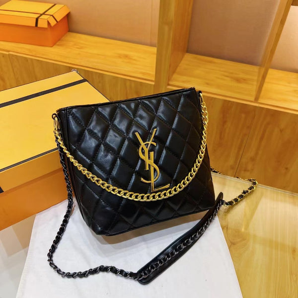 YSL luxury designer bucket bags